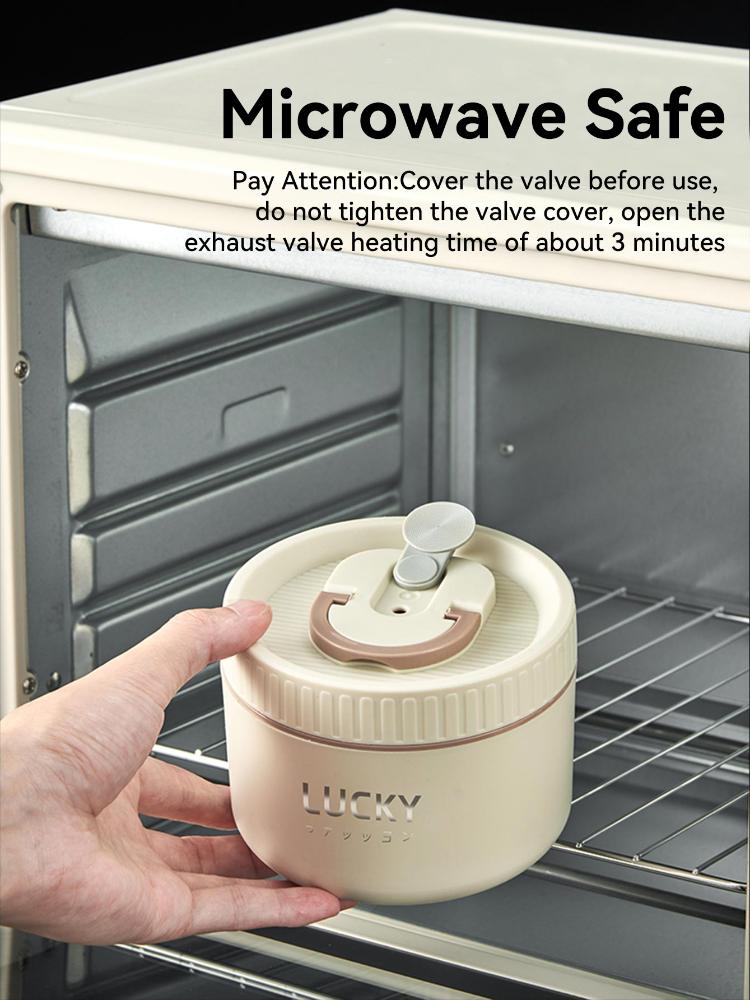 Изолированная миска пищевого качества из нержавеющей стали 316, пригодный для использования в микроволновой печи, контейнер для хранения продуктов питания, штабелируемый портативный набор плюс набор для еды