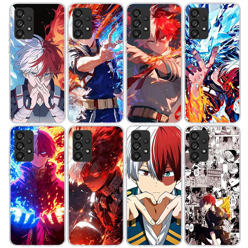 Todoroki Shoto MHA My Hero Phone Case For Samsung Galaxy A17 A57 A37 A16 A26 A36 A56 A15 A25 A35 A55 A14 A13 A54 A53 A34 A24 A33