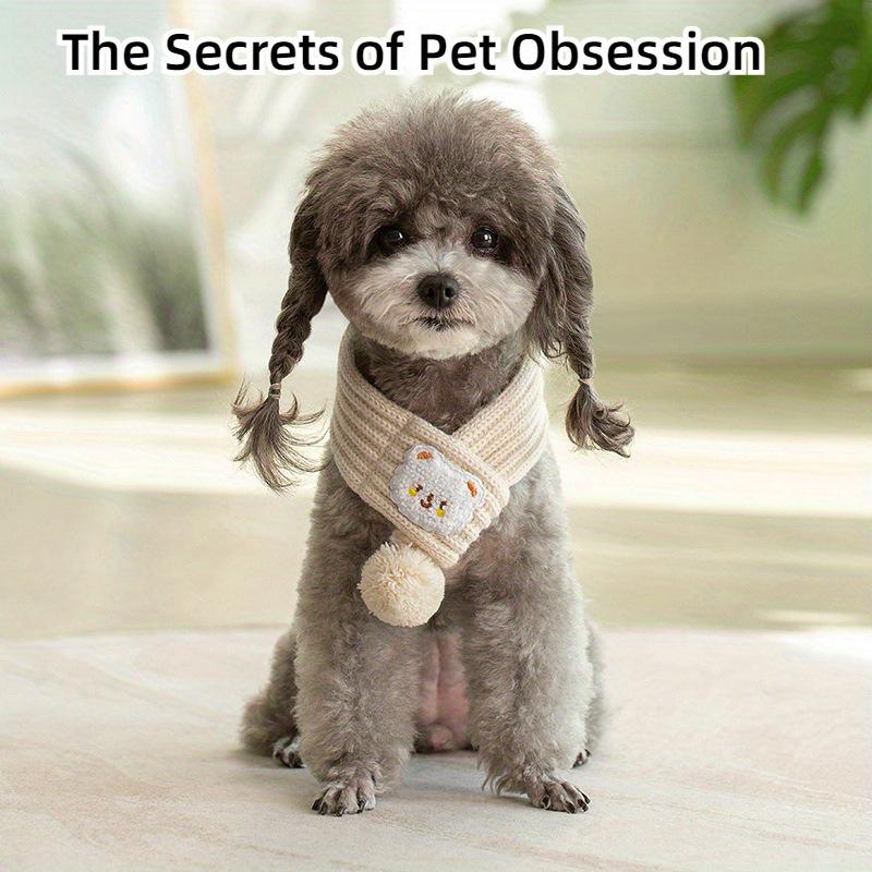 TEMU Зимний снуд для щенка и котенка - Красные новогодние аксессуары для питомцев