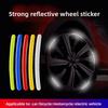 Car Universal Wheel Hub Reflective Stripes Safety Opening Warning Sticker Tape Auto Warning Reflective Tape Exterior Accessorie