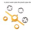 6-Piece Plastic Pipe Die & Tap Wrench Set for Easy Threading