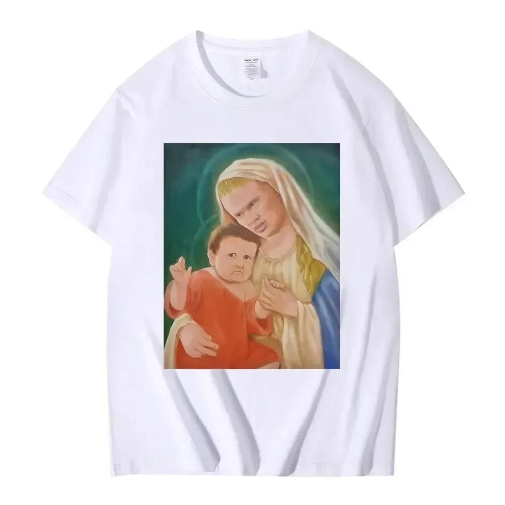 2024 Hasbulla Fighting T Shirt Mini Khabib Blogger T-Shirt Crew Neck Men Tees Retro Tops Funny Graphic Women T Shirt Streetwear