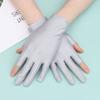 Sun Protection Two Finger Touch screen Driving Gloves Summer Mittens Thin Spandex Gloves