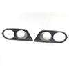 2 X Carbon Fiber Look ABS Left & Right Fog Light Covers For BMW E46 M3 2001-2006