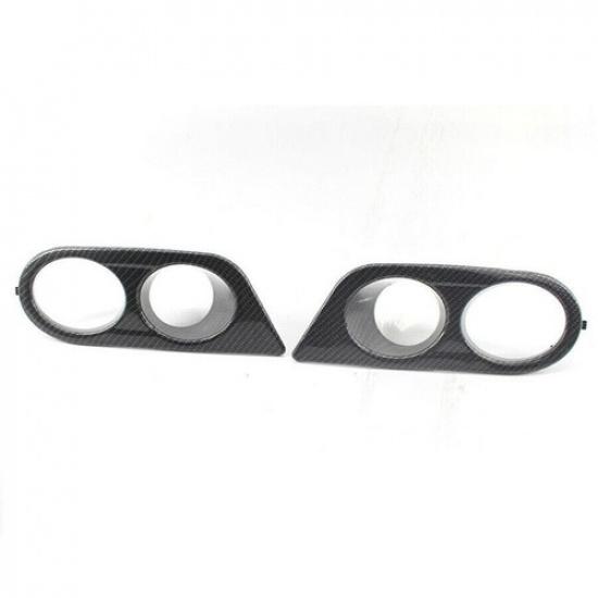 2 X Carbon Fiber Look ABS Left & Right Fog Light Covers For BMW E46 M3 2001-2006