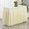 Rectangular Tablecloth Conference Exhibition Solid Table Cover Elegant Table Skirt For Wedding Banquet Party Desk Decor