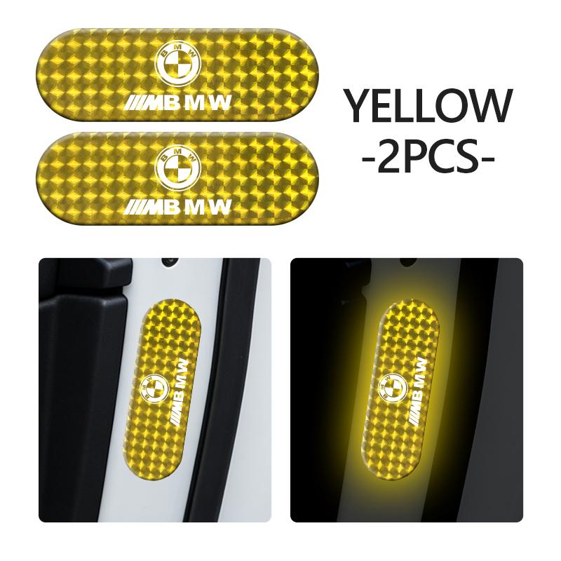 BROB8 Car Reflective Warning Stickers Night Visibility Protective Strip For BMW M 1 3 4 5 6 7 Series X1 X3 X4 X5 G20 G38 F48 E36 E39