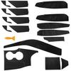 Carbon Fiber Look 3D Car Interior Decor Kits Trim Sticker For Toyota Camry 2018-