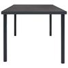 Maison Exclusive - Table à dîner d'extérieur Anthracite 150x90x74 cm Acier