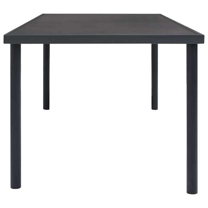 Maison Exclusive - Table à dîner d'extérieur Anthracite 150x90x74 cm Acier