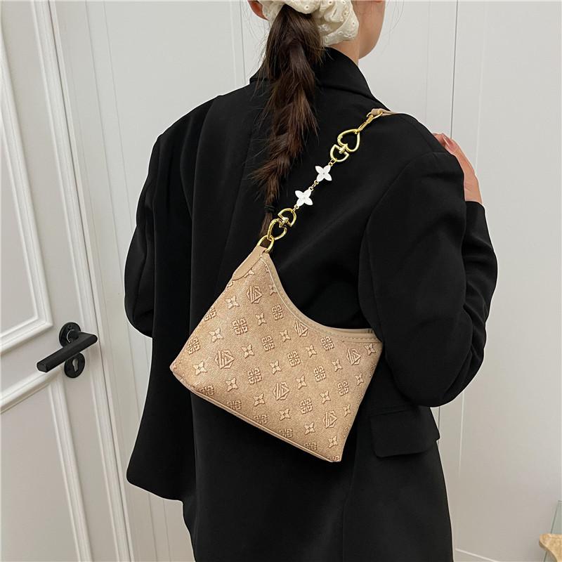 Осень 2025 Высококлассная европейская и американская модная сумка-тоут: Большая вместительность, Повседневная сумка под мышку для поездок на работу, На одно плечо и через плечо.