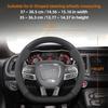 Suitable for Dodge Suede Matte Carbon Fiber Texture Steering Wheel Cover Suitable for Chenger Journey Charger Caliber Durango  1500 Grand Caravan WW7