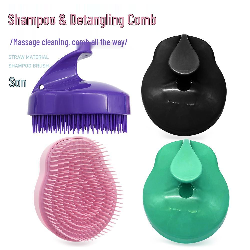 Cross-Border No-Tangle Smooth Hair Comb: Massage & Scalp Cleaning for Wet/Dry Hair