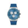 Мужские часы Swatch BLUE IS ALL New Irony Chrono YVS485, Синие