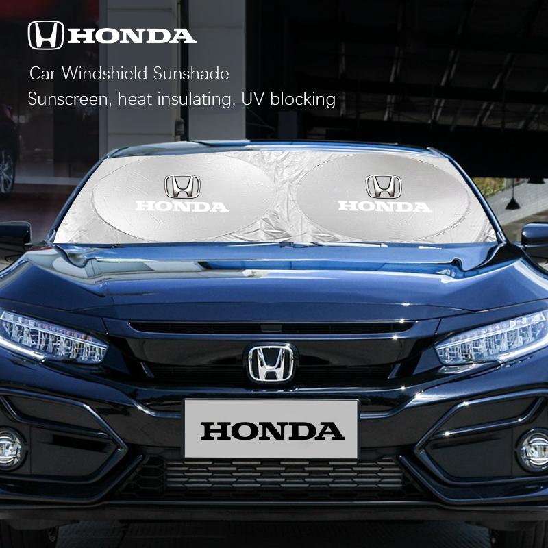 TQDX8 Car Sunshade Ultraviolet-Proof Windshield Sunshading Board For Honda Civic Fit Jazz Accord Pilot CRV Odyssey Passport City Vezel
