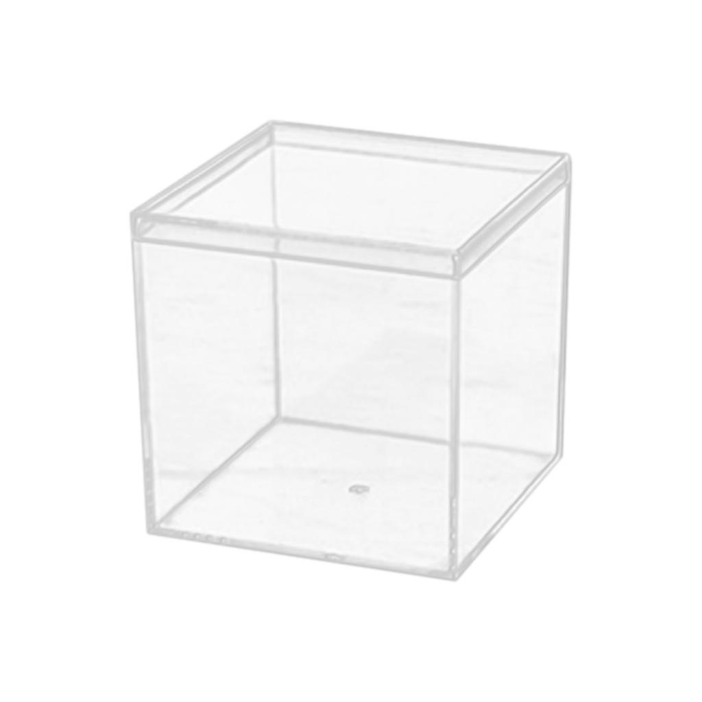 Прозрачная коробка Пластиковая Акриловая Квадратная коробка Крышка с землей Конфетница Ручной работы Упаковочная коробка для демонстрации