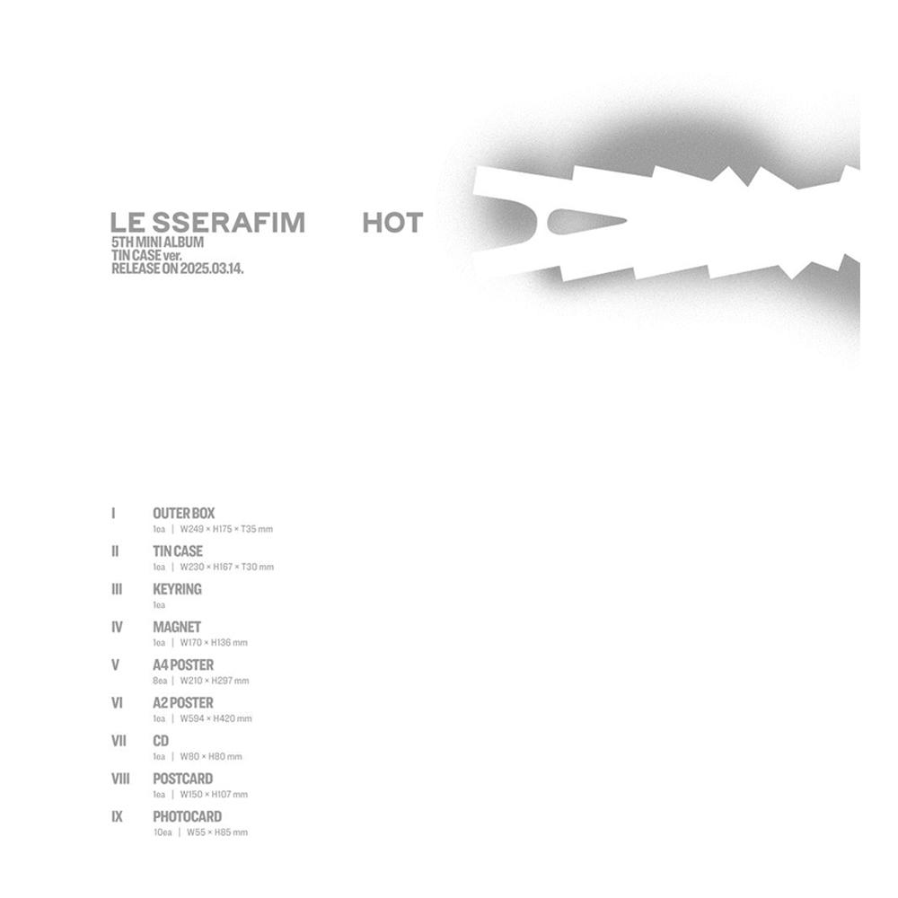 LE SSERAFIM ГОРЯЧЕЙ (ЖЕСТЯНОЙ КЕЙС вер.)