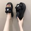 Fashion 8CM Platform Slippers Sandals Woman Bowknot Thick Sole Slippers Women Chunky Flip Flops Summer Casual Beach Slides Zapatos Mujer