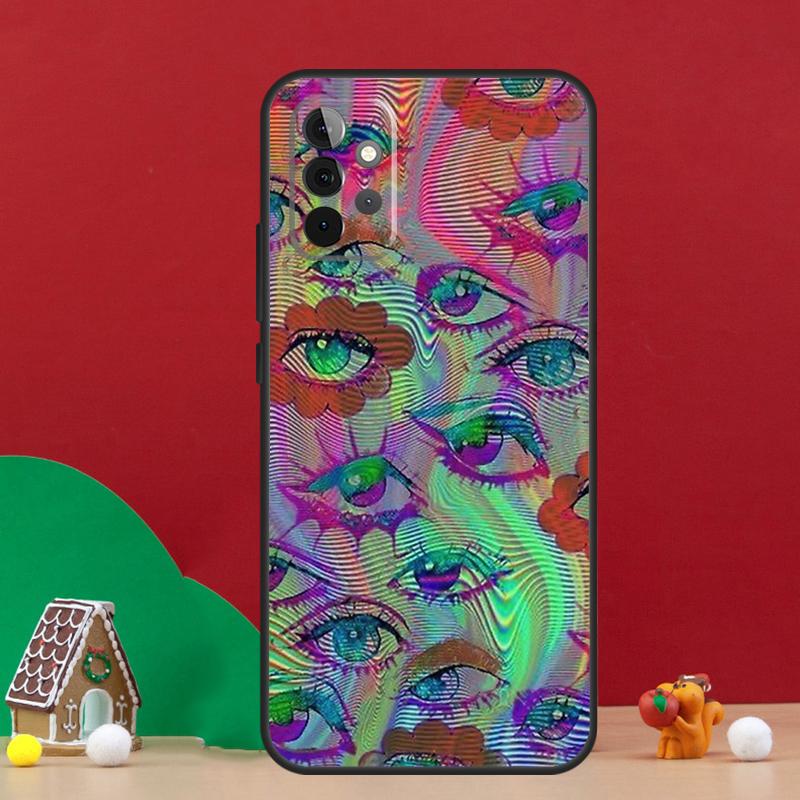 Чехол-иллюстрация для глаз для Samsung Galaxy A36 A56 A06 A13 A53 A32 A12 A22 A52 A35 A17 A16 A55 A15 A54 A34 A14