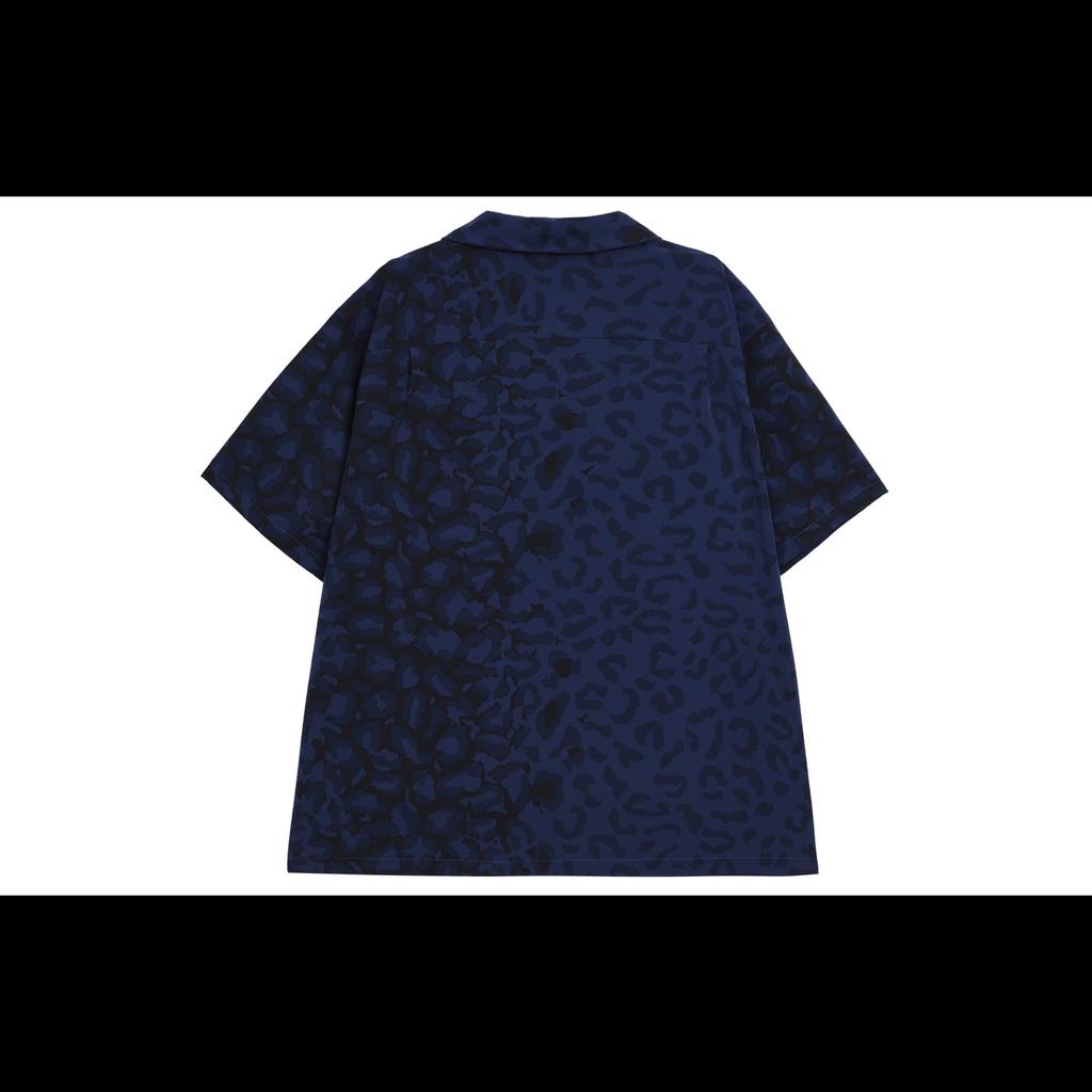 Nike SB SS24 Рубашка с принтом Боулер с коротким рукавом на пуговицах Скейт-топ Унисекс Полуночный Морской Синий FN2596-410