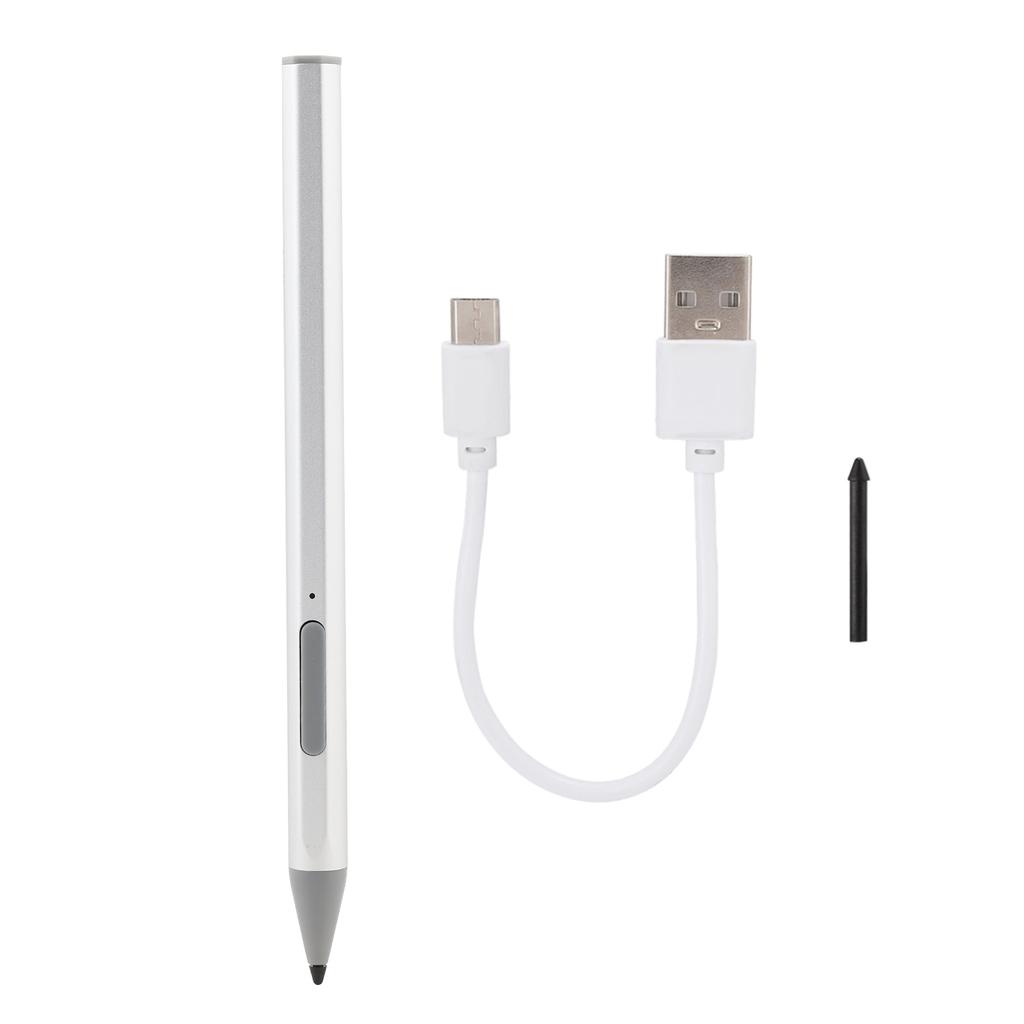 Перезаряжаемый стилус для планшета Smart Stylus Pen подходит для Microsoft Surface Pro 5 6 7Silver