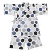 Jinbei Top and Made with Japanese Nordic Polka Dot 120cm Boys' Set, Bottoms, 100% Cotton, Fabric, Ivory,