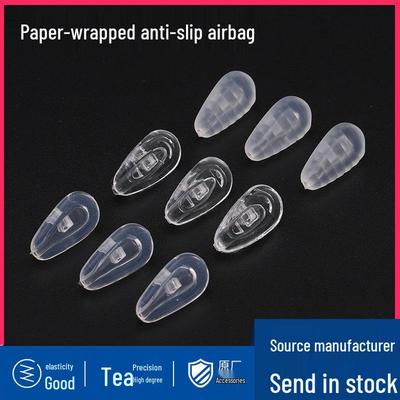 Силиконовые носоупоры для очков с воздушной подушкой, противоскользящие, на винтах