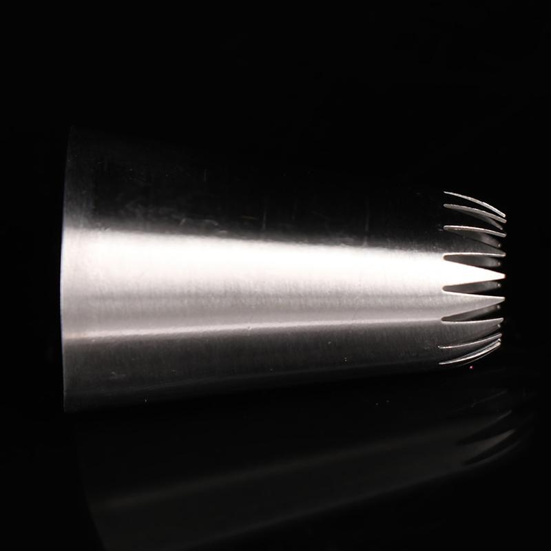 D66 #18 Насадка для глазури с открытой звездой, наконечник для труб из нержавеющей стали, советы по украшению торта