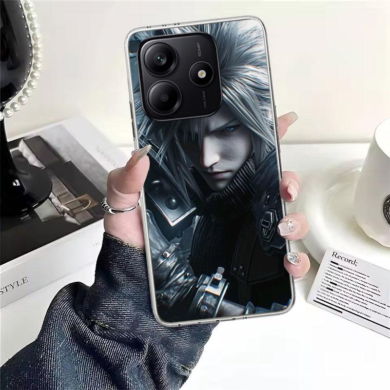 Final Fantasy FF VII Мягкий чехол для телефона для Xiaomi Redmi Note 15 14 14S 13 12 Pro Plus 12S 11 11S 11E 10 10S 11T 5G Fundas Coque Re