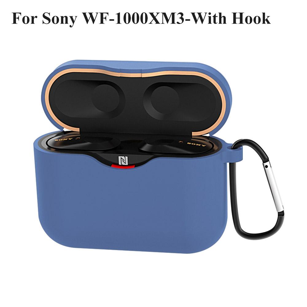 Case For SONY WF-1000XM3 Earphone Accessories Charging Box Cover Case For SONY WF 1000 XM3 WF-1000XM4 Shell with Anti-lost Hook