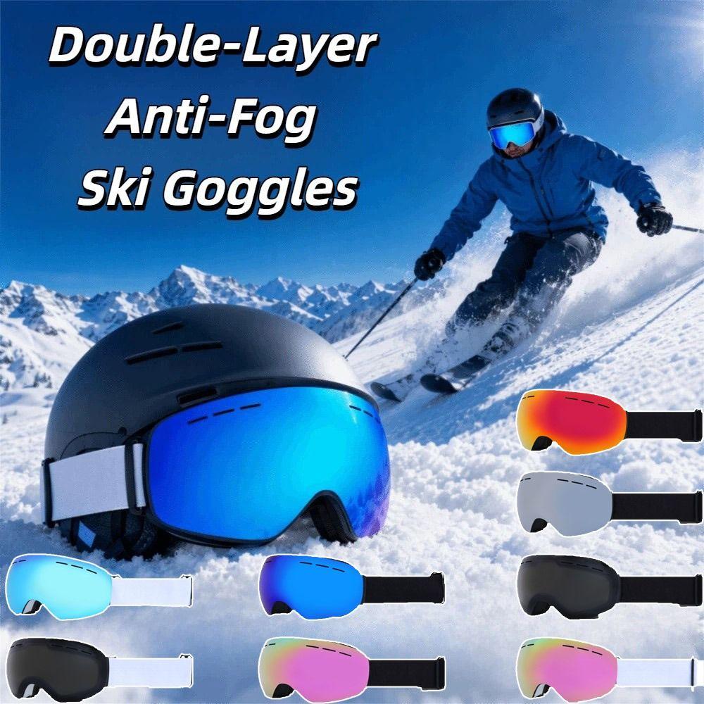 Big Ski Mask Magnetic Clip-On Goggles Double Layers Snow Goggles Outdoor Snow Gear