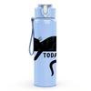 1PC Not Today Black Cat Silhouette 750ml Color Plastic Sports Water Bottle Leakproof Flip Straw Lid Suitable for Sports Office Home Use