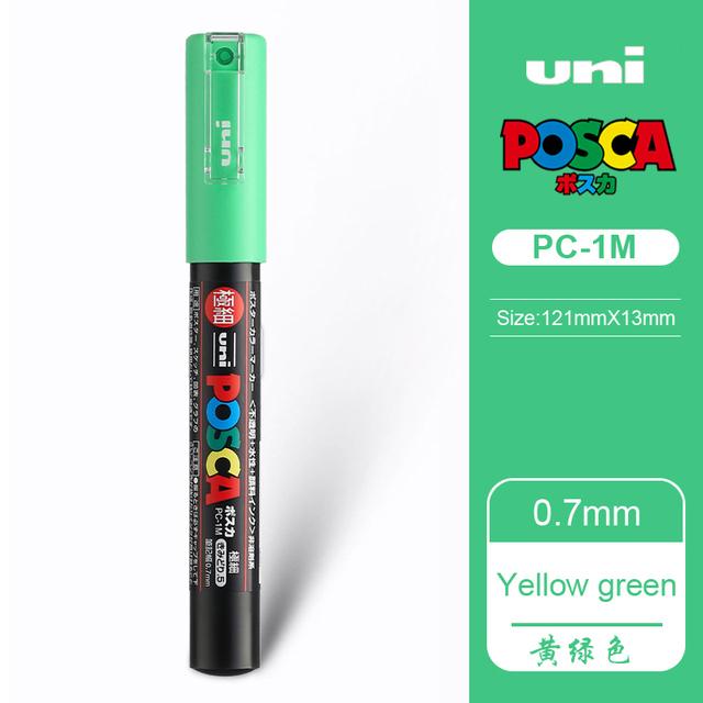 Маркер-краска Uni POSCA, 39 цветов PC-5M/44 PC-3M/36 PC-1M, Акриловые маркеры для рисования по камню, граффити, Художественные принадлежности