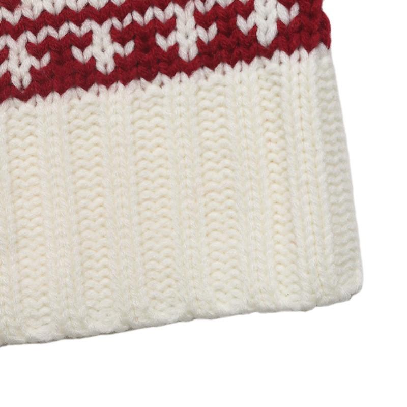 Womens Cozy Nordic Vintage Knit Sweater With Ethnic Round Neck Long Sleeve Loose Fit Winter