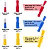 208pcs Bullet Quick Connectors Kit 10-22 AWG Fully Insulated Male Female Wire Crimp Terminals Assortment Kit with Easy Entry