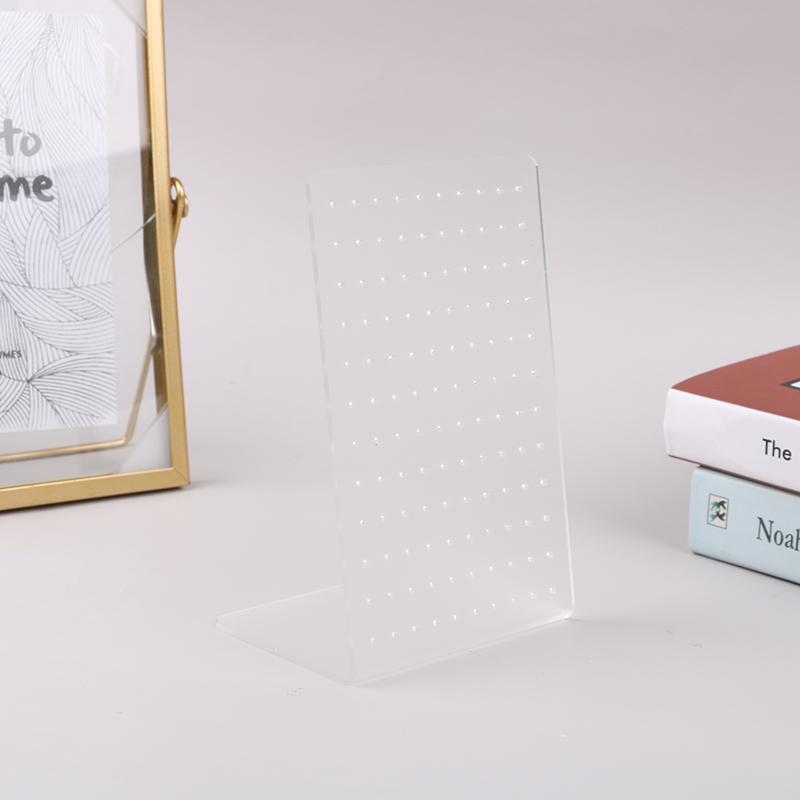 120 отверстий матовый акриловый белый ювелирный стенд для сережек держатель для гвоздиков