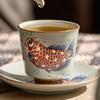 Golden and Jade Full Hall Arowana Small Tea Cup Ceramic Home Master Cup Single Cup Tea Tasting Cup Kung Fu Tea Set Gift Box