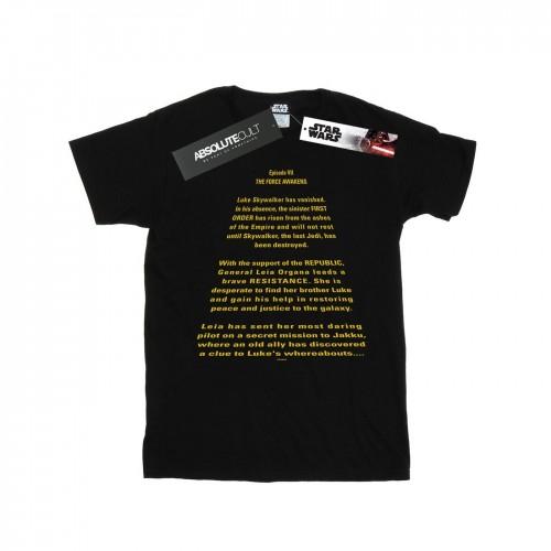 Star Wars Mens The Force Awakens Opening Crawl T-Shirt