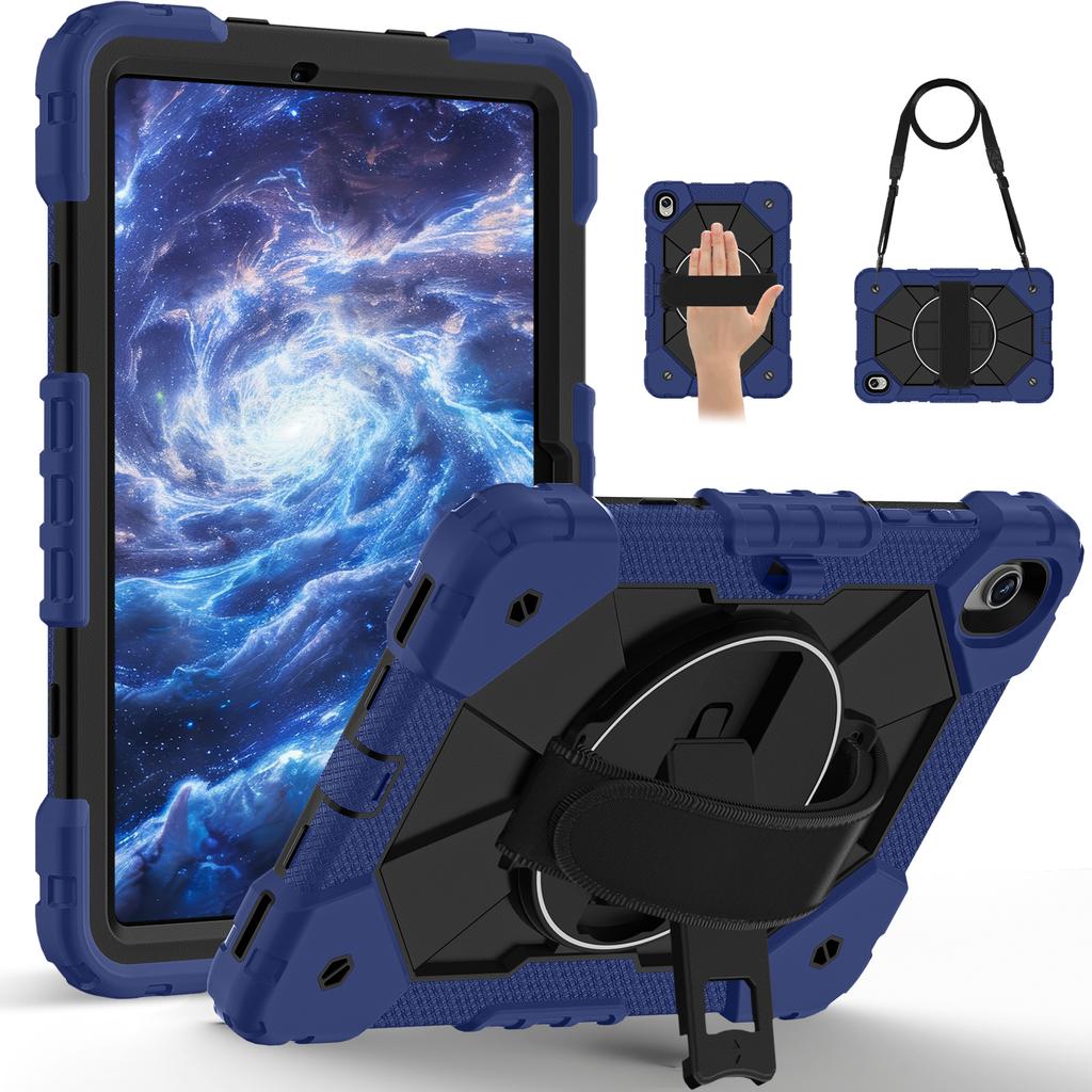Противоударный защитный чехол для планшета Heavy Defense Armor для Samsung S11 S10 S9 FE A11 A9 Plus A7 Lite со шнурком Толстый Противоударный с вращающейся подставкой-крышкой