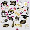 25pcs Congratulation Graduation Photography Props Dress Up Costume Mask  For Graduation Season Party