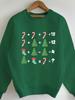 Yuletide Christmas Arithmetic Problem Women's Sweatshirts