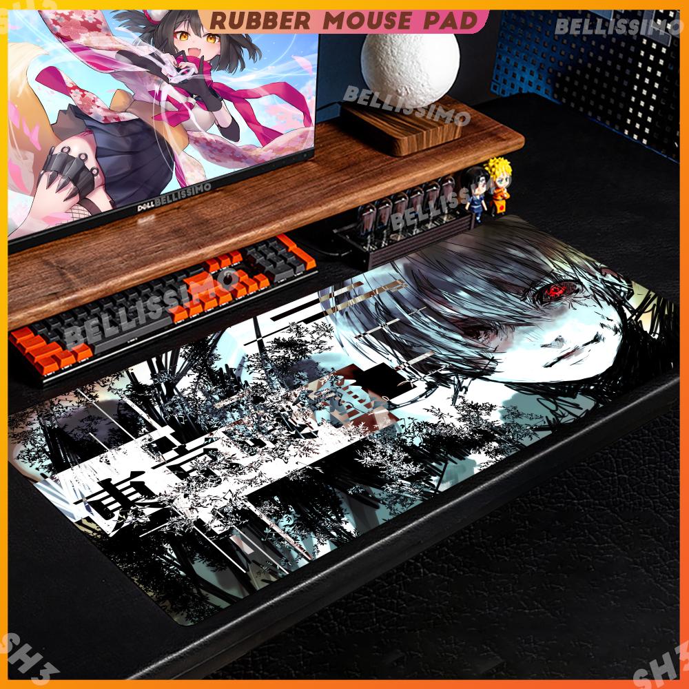 Коврик для мыши Tokyo Ghoul x Резиновый коврик для мыши Подставка для мыши мм Игровой коврик для клавиатуры Супер большой Большой Замок по краю Настольный коврик