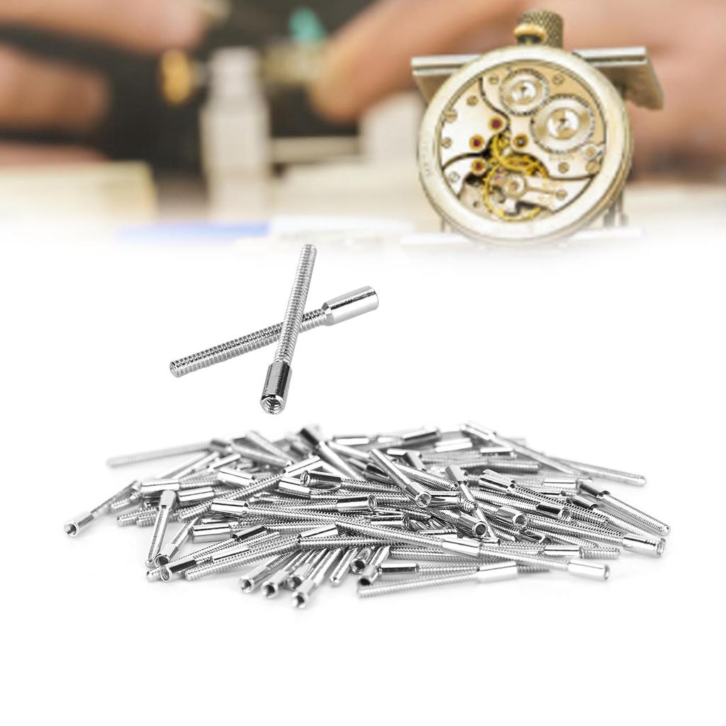 100 шт., 0,9 мм, заводной стержень, аксессуар для часового механизма, запасная часть для ремонта часов