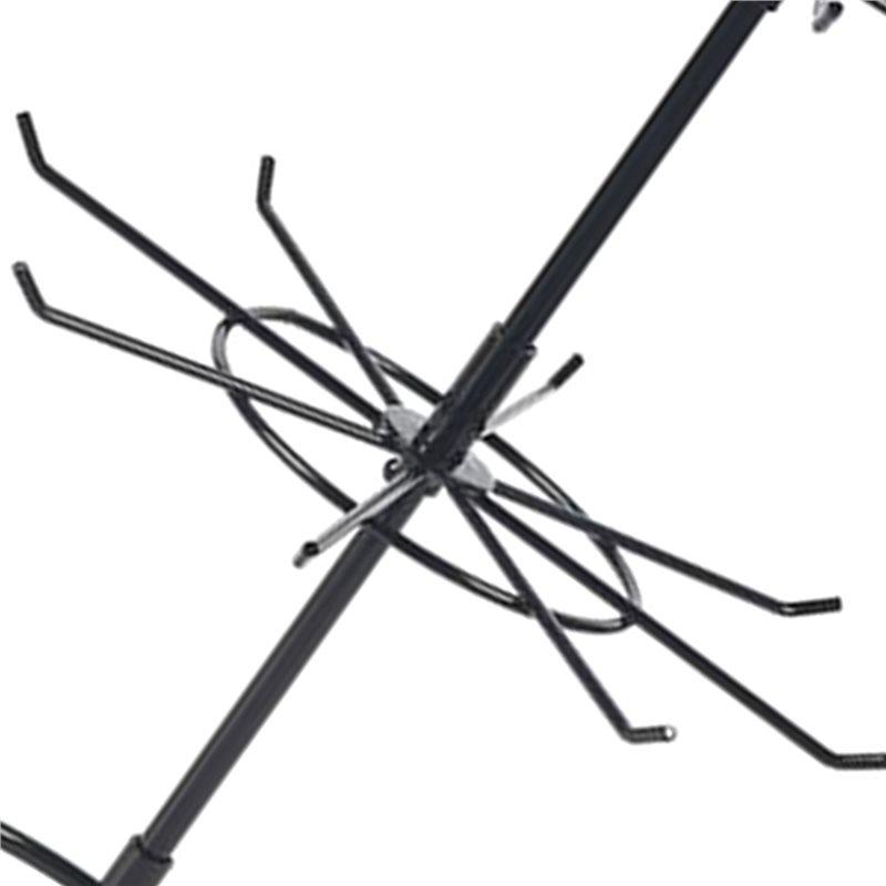 2025 Trend Rotating Jewelry Display Stand For Hanging Earrings Rings 2 Tier Round Metal Necklace Organizer For Watches Bracelets