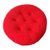 Seat Cushion Round Futon Design Furry Short Plush Surface Extra Thick Chair Floor Cushion Anti-Slip Design Solid Color Chair Cushion