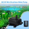 Mini Brushless Water Pump Waterproof DC12V 5W Ultra-quiet Fountain Aquarium Circulating Submersible 280L/H Lift 300cm Durable