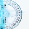 Durable Transparent 360 Degree Office School Protractor Measuring Tool Pointer Ruler