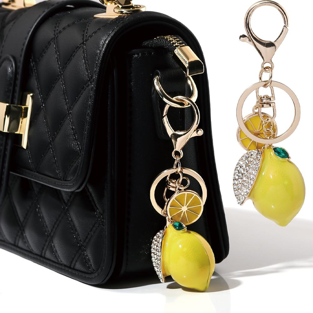 Вкусный Фруктовый Стразы Лимон Брелок Украшения Для Мужчин И Женщин Кошелек Сумка Вечеринка Подвеска Украшения Идеальный Подарок Для Друзей