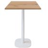 Барный стол 60 x 60 см - модель Round ножка белая дуб делано