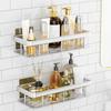 2Pcs Thicken Wall-Mounted Shelf Rack Rustproof Home Storage Organizer  Bathroom Accessories
